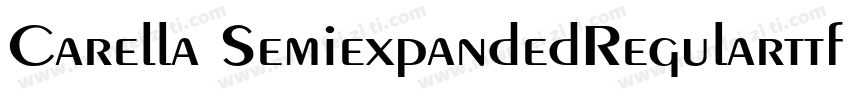 Carella SemiexpandedRegularttf字体转换